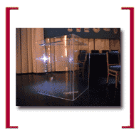 Podio in plexiglass
